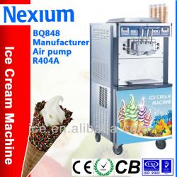 BQ-848 Pre-cooling System With Dual System Rainbow Commercial Ice Cream Machine For Sale