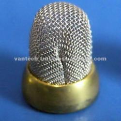 Brass Ring with metal mesh filter