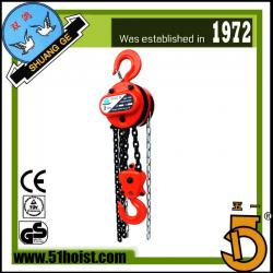 Building Hoist , Shuang Ge (Peace Bird) brand HS-T chain hoist, 0.5T-20T