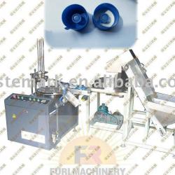 Cap washer inserting machine