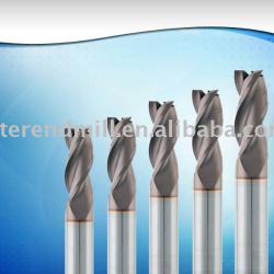 Carbide end mills for aluminum