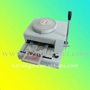 Card embosser for plastic card