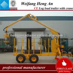 CE 5 ton log loader trailer with crane for tractor / ATV