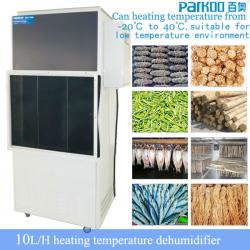 CE approved sea cucumber dehumidifier 10L/H rising temperature to 60C and work in 38-70 centigrade