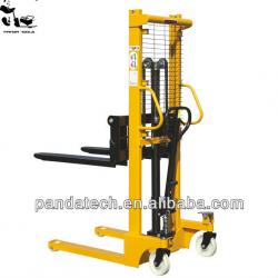 CE certificate 1000kg capacity 1.6m C type steel hydraulic hand lift manual pallet stacker