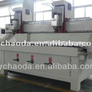 CHAODA high stability furniture making cnc router With double heads for flat carving/plane engraving