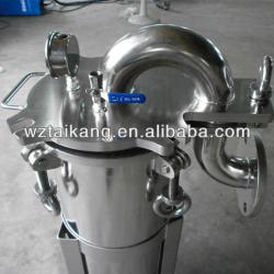 Chemical bag filter housing system