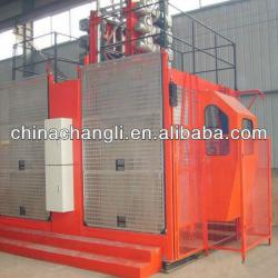 China famous construction sky lifter with motor,2 cages SC200/200