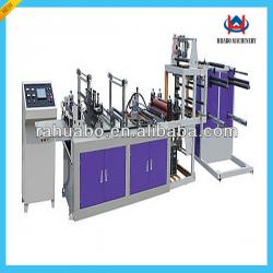 China non-woven zipper plastic bag making machine