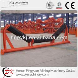 China PK Brand impact rubber steel belt conveyor idlers