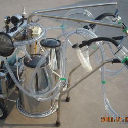 china two buckets goat/sheep mobile milking machine