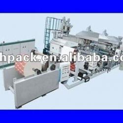 china Two unwind one extruder 3 layer PE PP for BOPP and film Extrusion laminating machine manufacture