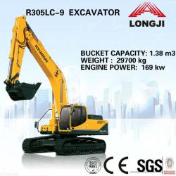 Chinese Hyundai 30 ton crawler excavator for sale(middle excavator)