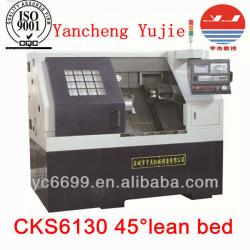 CKS6130 Slant Bed Cnc Lathe for processing aluminum pulley/metal lathe