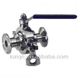 Clamped non-retention ball valve