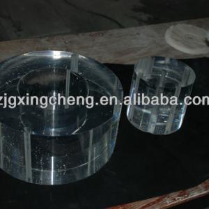 clear round acrylic (pmma/plexiglass) flange