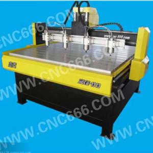 CNC carving wood router machine four spindle two-motor-driving