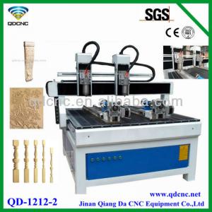 CNC Engraving Router/CNC Router with Rotary for Cylinder wood QD-1212