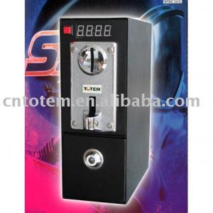 Coin acceptor with coinbox for washing machine