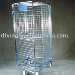 Collapsible galvanized storkable cage pallet