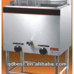 commercial double basket gas deep fryer