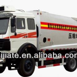 compression type waste manage garbage truck