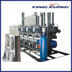 compressor condensing unit Multi-compressor condensing unit with screw compressors