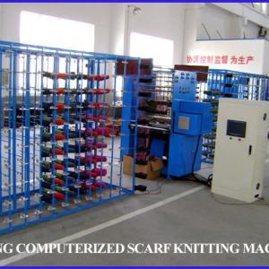 Computerized jacquard scarf knitting machine