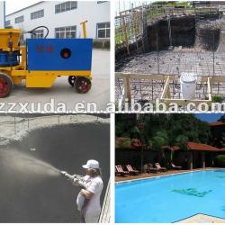 Concrete machine for swimming pool