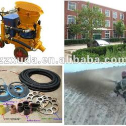 Concrete shotcrete machine for slope stabilization