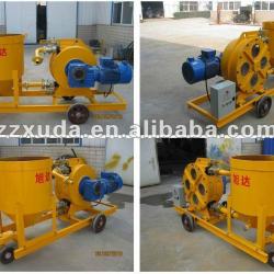 Construction machine for mortar transfering