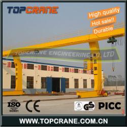 Container Single Girder Gantry Crane With Trolley 100 ton