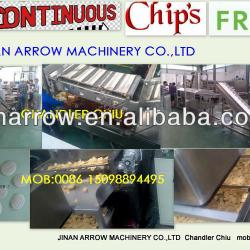 Continuous chips fryer