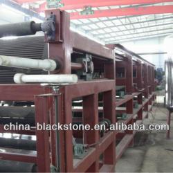 Continuous horizontal vacuum belt filter for mining material