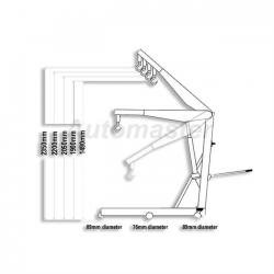 CR0201 Hydraulic Shop Crane, Shop Crane, Engine Crane