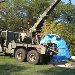 Crane Wrecker Military Truck