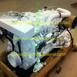 cummins marine engine 6CTA8.3-M, 220-300HP/2200rpm cummins marine diesel engine for fishing boat, barge boat and leisure boat