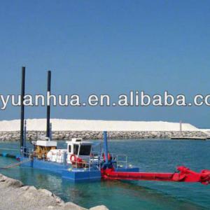 cutter suction dredge with crown cutter head for sand dredging