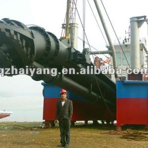 cutter suction river mud sand dredger vessel