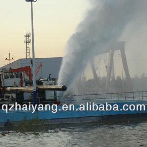 cutter suction sand dredger in river