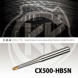 CX500-HBSN - CX500 coating solid carbide ball nose end mill / cutting tool