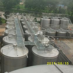 Cylindrical Food Grade Stainless Steel Storage Tank