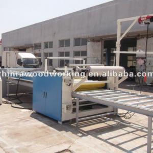 Decorating paper sticking machine