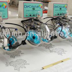 DeCristal Automatic hot fix Machine(4heads,8colors)