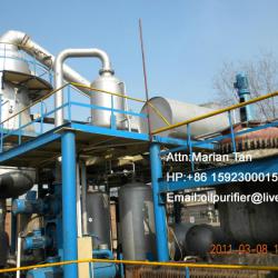 DIR Black Synthetic lubricating Oil Re-refinery Equipment for recovering oil to yellow base oil