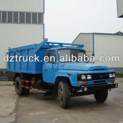 Dongfeng 140 convex head 4*2 frontskip cover and sealed cheap garbage truck