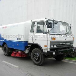 Dongfeng 4x2 automatic broom sweeper truck 5-8CBM