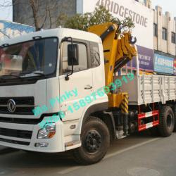 Dongfeng 6*4 Truck With Crane XCMG 10Tons Crane Cargo Truck Mounted