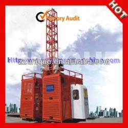 double cage construction hoist elevator