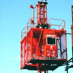 Double cages Construction building hoist